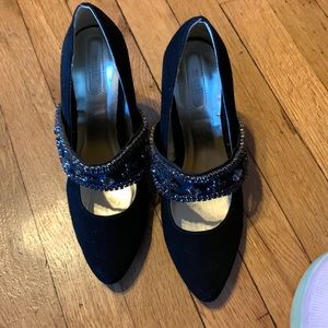 Mark Black Beaded Pumps Size 7